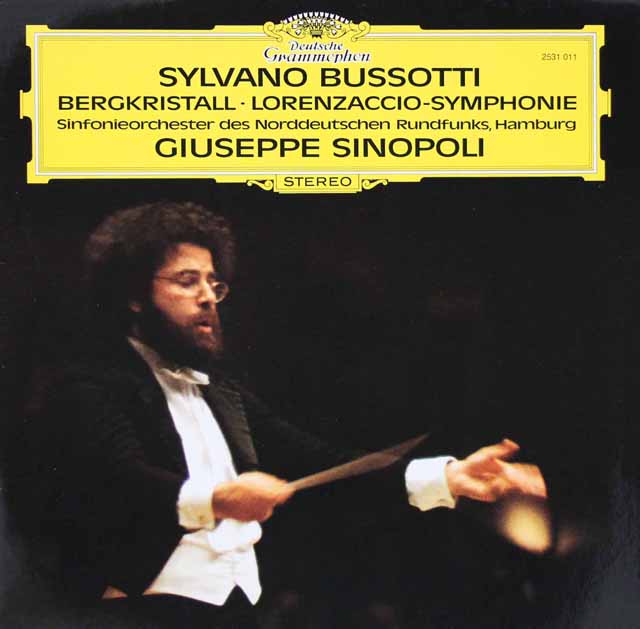 シノーポリのブソッティ/ベルククリスタル&ロレンザッチオ交響曲　独DGG　3270　LP レコード