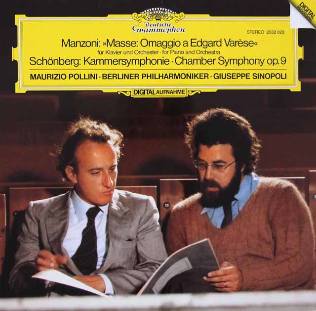 ポリーニ&シノーポリのマンツォーニ/質量 - エドガー・ヴァレーズ賛ほか　独DGG　3270　LP レコード