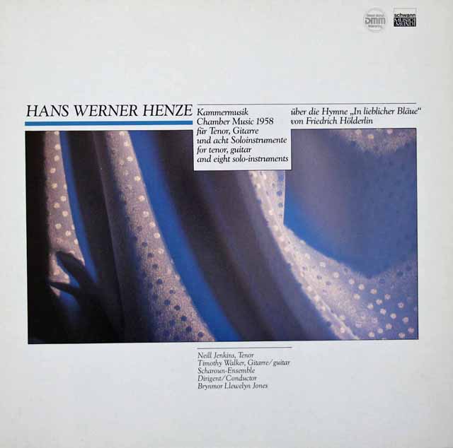 ヘンツェ/室内楽1958　独schwann   3270　LP レコード