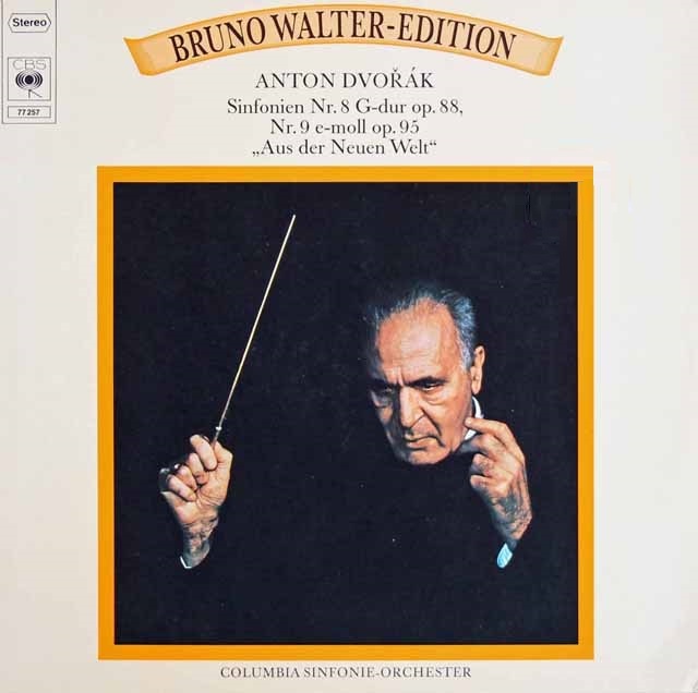 ワルターのドヴォルザーク/交響曲第8、9番「新世界より」　独CBS　3631　LP レコード