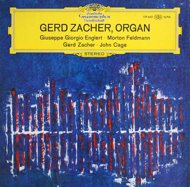 ザッハーのジョン・ケージほか現代オルガン曲集　独DGG　3301　LP レコード