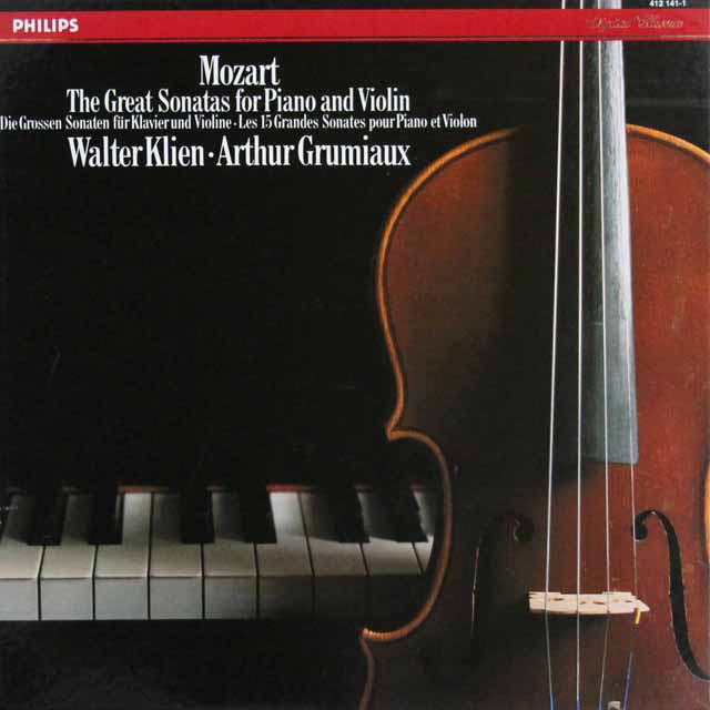 グリュミオー&クリーンのモーツァルト/ヴァイオリン・ソナタ集　蘭PHILIPS　3301　LP レコード