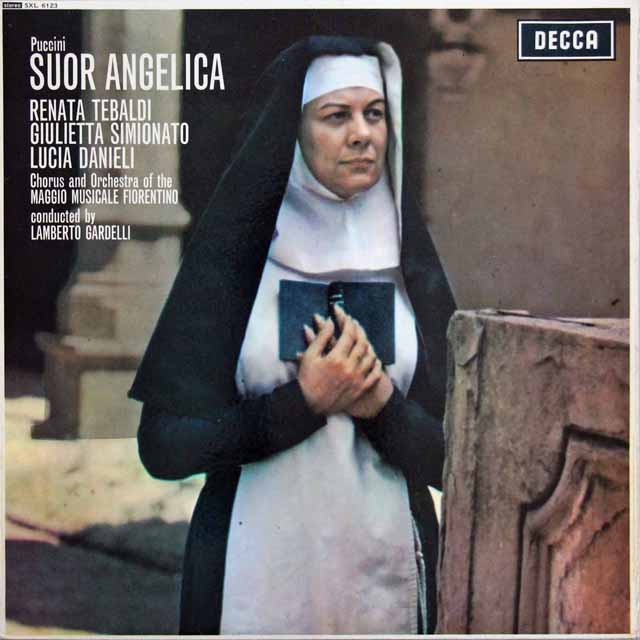 【オリジナル盤】　テバルディ、ガルデルリのプッチーニ/「修道女アンジェリカ」　英DECCA　3301　LP レコード
