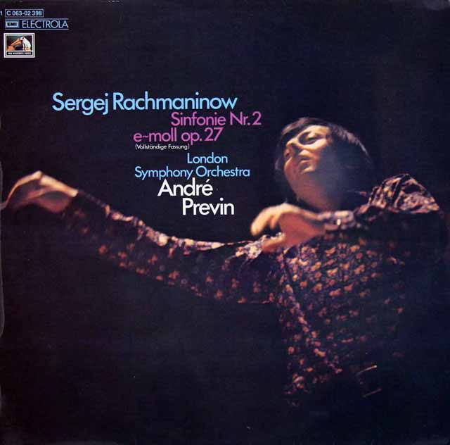 プレヴィンのラフマニノフ/交響曲第2番　独EMI　3303　LP レコード