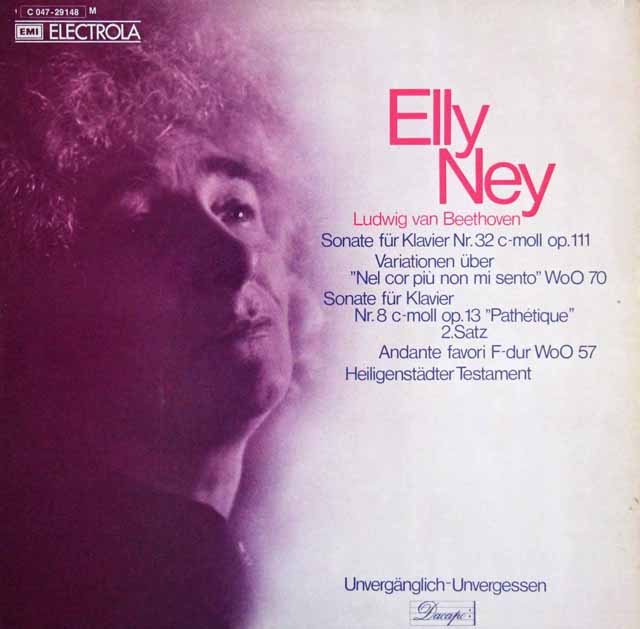 ナイのベートーヴェン/ピアノソナタ第32、8番「悲愴」ほか　独EMI　3808　LP レコード
