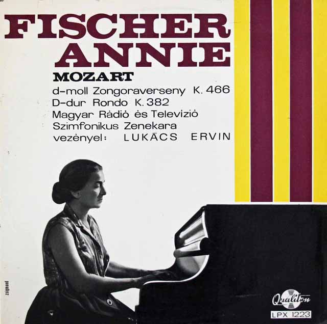 フィッシャーのモーツァルト/ピアノ協奏曲第20番ぼか　ハンガリーQualiton　3304　LP レコード