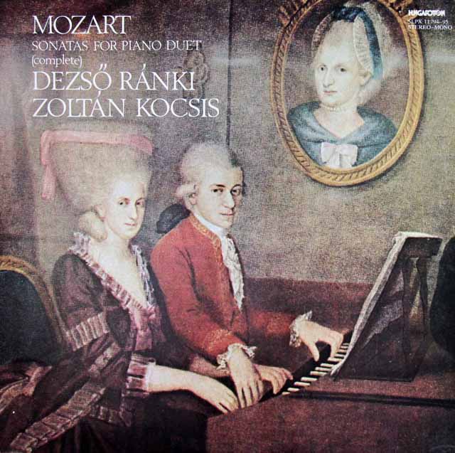 ラーンキ＆コチシュのモーツァルト/4手のためのピアノ・ソナタ全集　ハンガリーHungaroton　3305　LP レコード