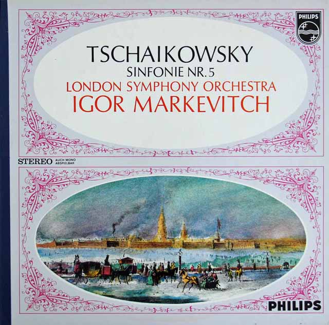 マルケヴィチのチャイコフスキー/交響曲第5番   蘭PHILIPS  3305　LP レコード