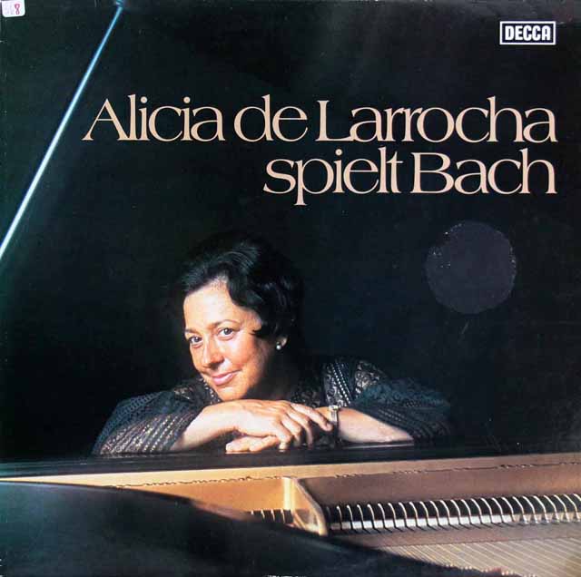 ラローチャのバッハ/イタリア協奏曲ほか　独DECCA　3809　LP レコード