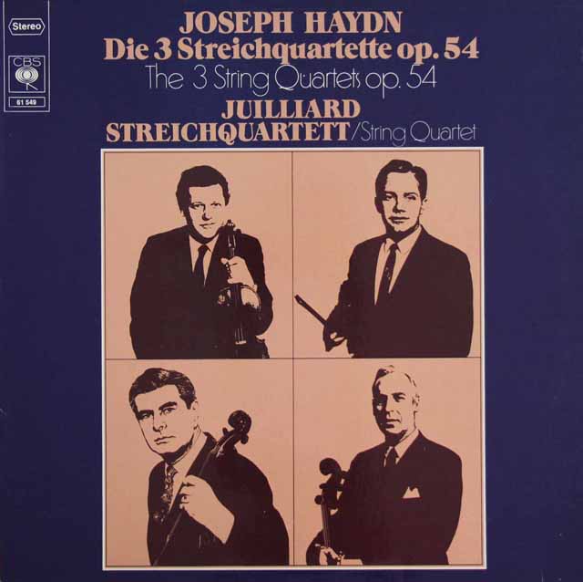 ジュリアード四重奏団のハイドン/弦楽四重奏曲第57～59番　独CBS　3810　LP レコード