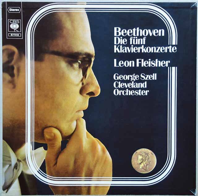 フライシャー、セルのベートーヴェン/ピアノ協奏曲全集　 独CBS　3696　LP レコード