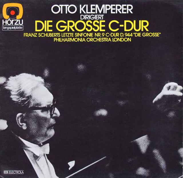 クレンペラーのシューベルト/交響曲第9番「グレイト」　独HOERZU（EMI）　3810　LP レコード