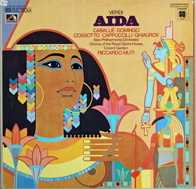 ムーティのヴェルディ/「アイーダ」　独EMI　3306　LP レコード