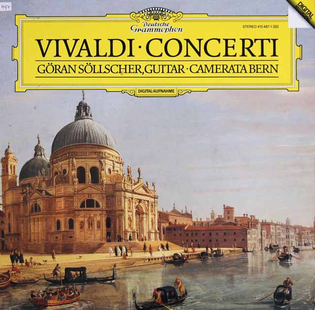 セルシェル、カメラータ・ベルンらのヴィヴァルディ/協奏曲集　独DGG　3810　LP レコード