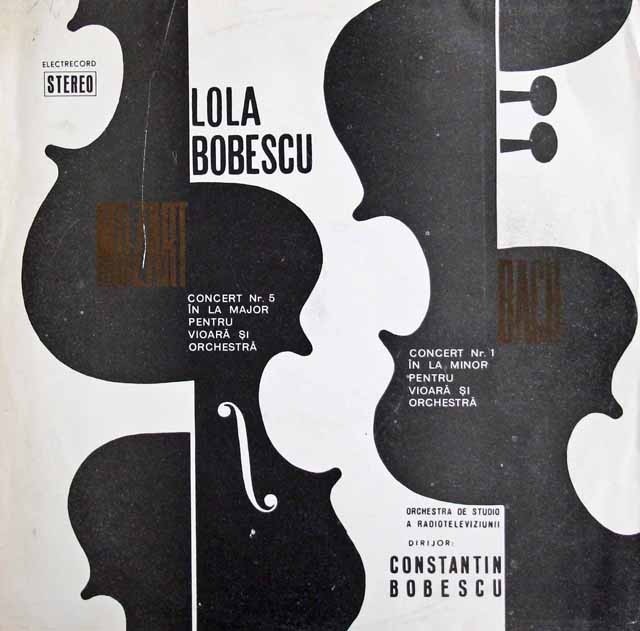 ボベスコのバッハ&モーツァルト/ヴァイオリン協奏曲集　ルーマニアELECTRECORD　3307　LP レコード