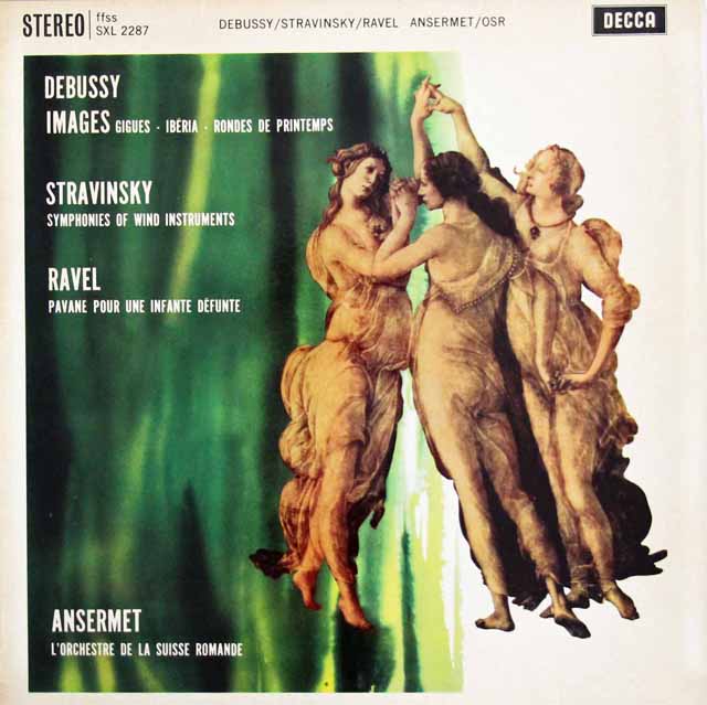 【オリジナル盤】　アンセルメのドビュッシー/「映像」ほか　英DECCA　3307　LP レコード