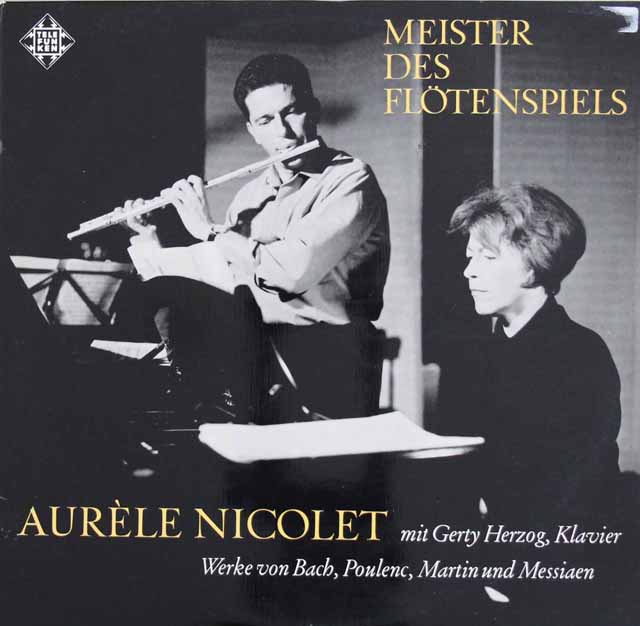 ニコレのフルート作品集　バッハ/フルートソナタ（BWV1032）ほか　独TELEFUNKEN　3812　LP レコード