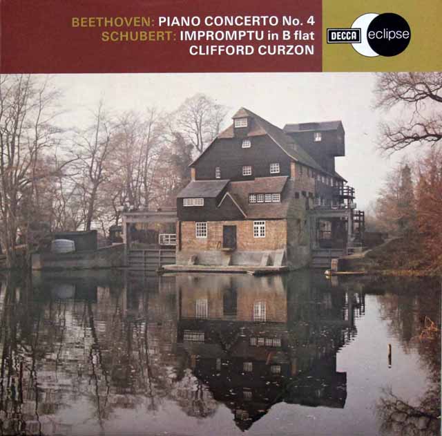 カーゾン & クナッパーツブッシュのベートーヴェン/ピアノ協奏曲第4番ほか　英DECCA　3307　LP レコード