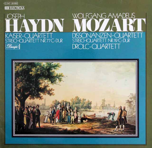ドロルツ四重奏団のハイドン&モーツァルト/弦楽四重奏曲集　独Dacapo(EMI)　3307　LP レコード