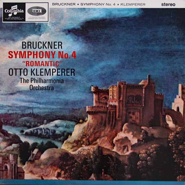 【オリジナル盤】　クレンペラーのブルックナー/交響曲第4番「ロマンティック」　英EMI　3307　LP レコード