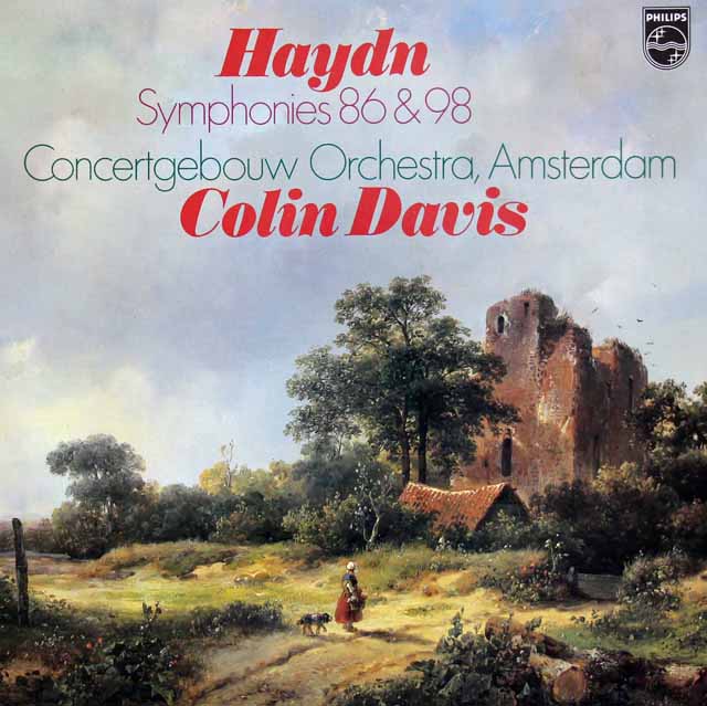 デイヴィスのハイドン/交響曲第86、98番　蘭PHILIPS　3812　LP レコード