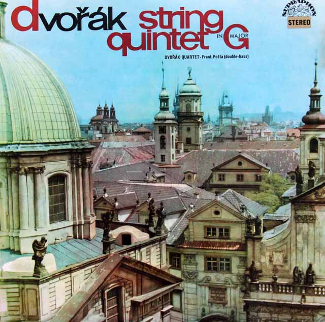 ドヴォルザーク四重奏団とポスタのドヴォルザーク/弦楽四重奏曲 ト長調　チェコスロヴァキアSUPRAPHON　3812　LP レコード