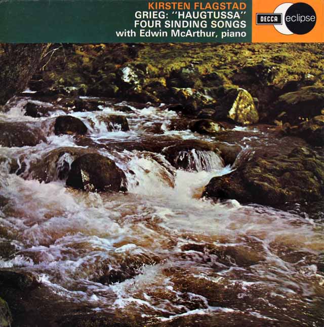 フラグスタートのグリーグ/連作歌曲集「山のおとめ」ほか　英DECCA　3812　LP レコード