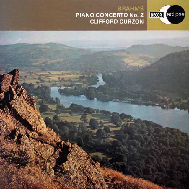 カーゾン&クナッパーツブッシュのブラームス/ピアノ協奏曲第2番　英DECCA　3308　LP レコード