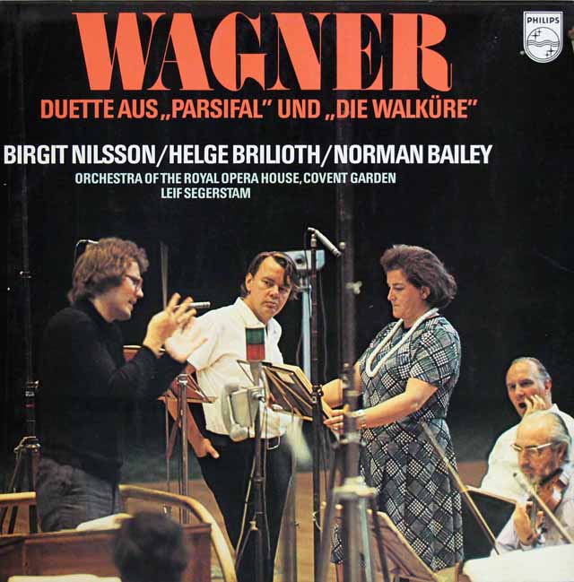 ニルソン、ゼーゲルスタムらのワーグナー/「パルジファル」、「ワルキューレ」よりデュエット集　蘭PHILIPS　3694　LP レコード