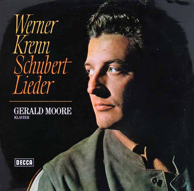 クレン&ムーアのシューベルト/歌曲集　独DECCA　3309　LP レコード