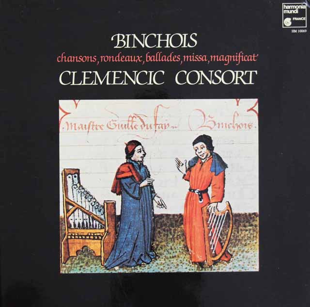 クレメンチッチ・コンソートのジル・バンショワの音楽　 仏HM　3816　LP レコード
