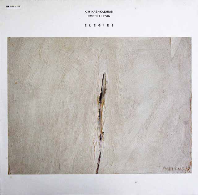 カシュカシャン&レヴィンのの「エレジー」　ブリテン、グラズノフらのヴィオラとピアノのための作品集　独ECM　3311　LP レコード