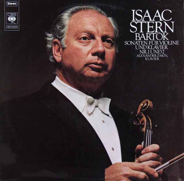 スターン&ザーキンのバルトーク/ヴァイオリン・ソナタ第1&2番　独CBS　3311　LP レコード