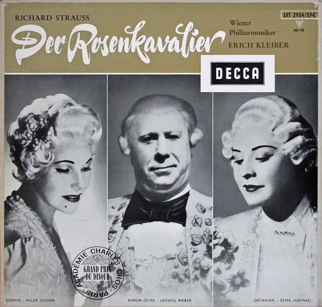 E.クライバーのR.シュトラウス/「ばらの騎士」　独DECCA　3313　LP レコード