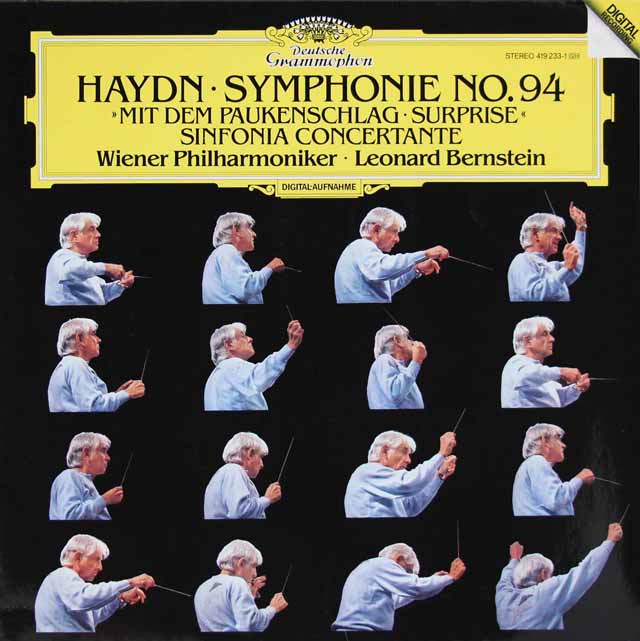 バーンスタインのハイドン/交響曲第94番「驚愕」ほか　独DGG　3693　LP レコード