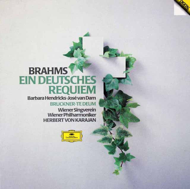 カラヤンのブラームス/「ドイツ・レクイエム」ほか　独DGG　3693　LP レコード