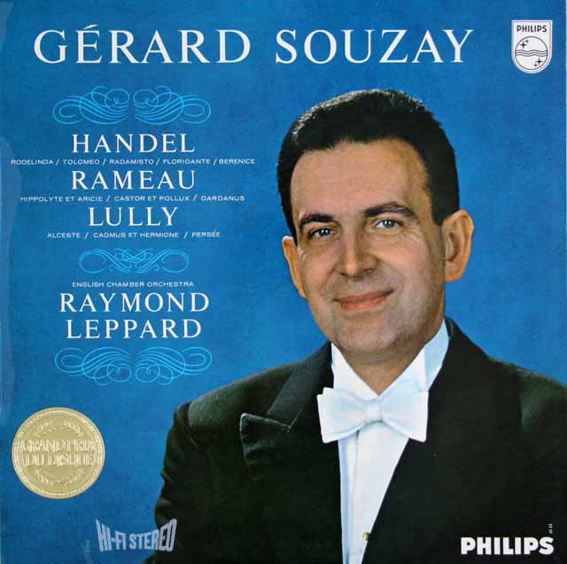 スゼー、レッパードのバロック・オペラアリア集　蘭PHILIPS　3693　LP レコード