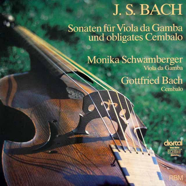 シュヴァンベルガーのバッハ/ヴィオラ・ダ・ガンバ・ソナタ集　独RBM　3693　LP レコード