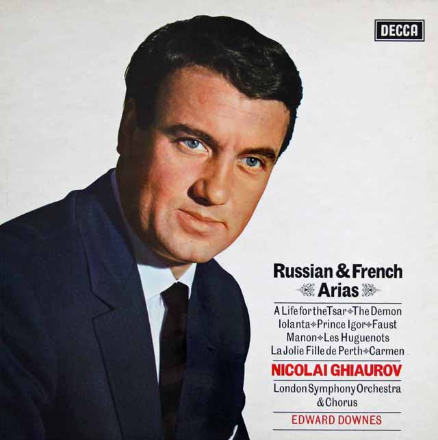 ギャウロフのロシア、フランス・オペラアリア集　英DECCA　3693　LP レコード