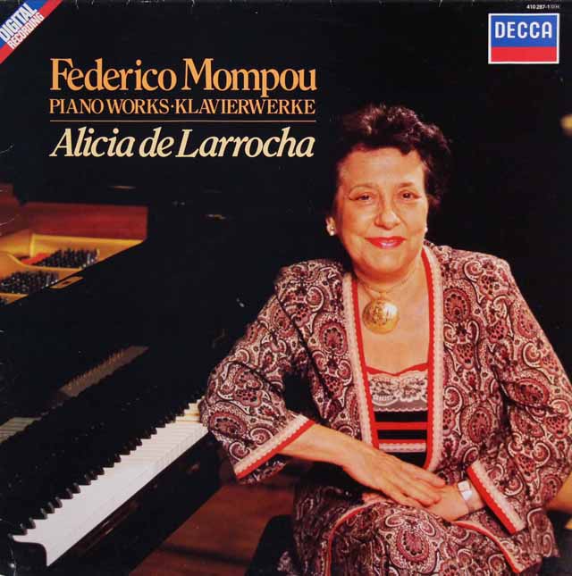 デ・ラローチャのモンポウ/ピアノ作品集　英DECCA　3314　LP レコード