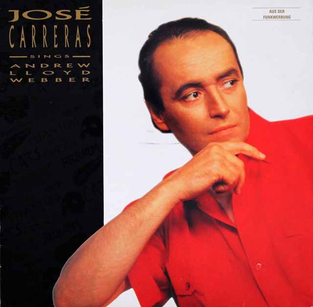 カレーラス、ロイド・ウェバーを歌う（CATS、オペラ座の怪人）　独TELDEC　3315　LP レコード