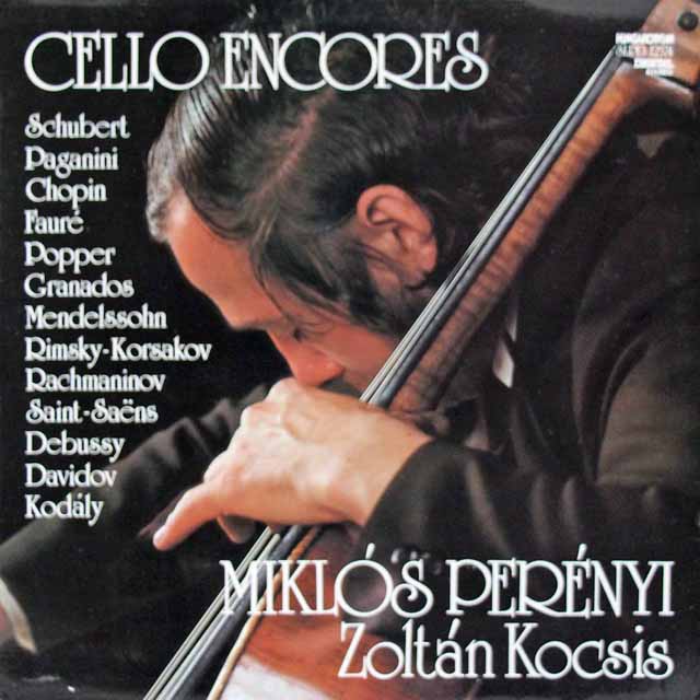 ペレーニ、コチシュのチェロ・アンコール集　ハンガリーHUNGAROTON　3693　LP レコード