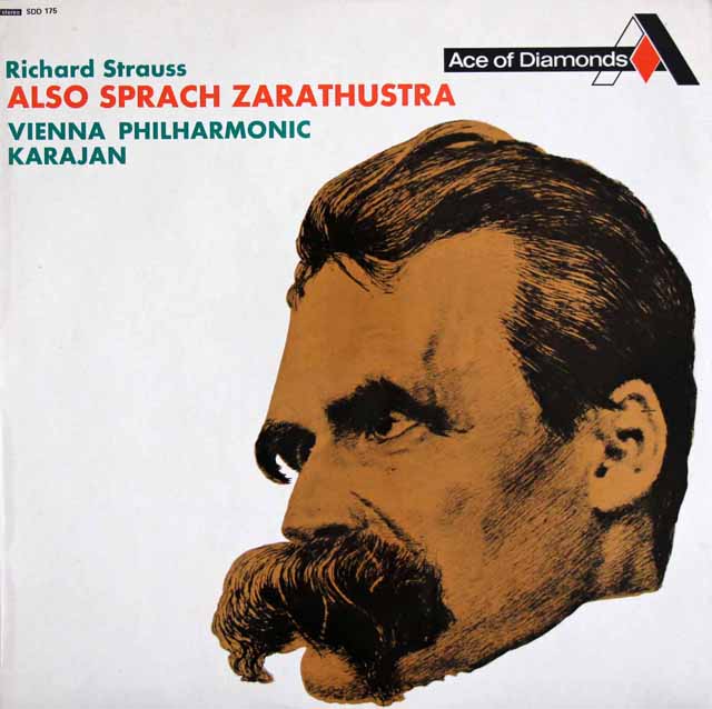 カラヤンのR.シュトラウス/「ツァラトゥストラはかく語りき」　英DECCA（Ace of Diamonds）　3315　LP レコード