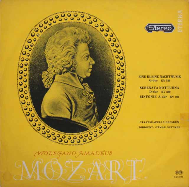 【オリジナル盤】スウィトナーのモーツァルト/「アイネ・クライネ・ナハトムジーク」ほか　独ETERNA　3316　LP レコード