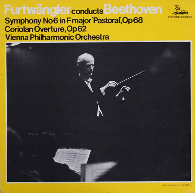 フルトヴェングラーのベートーヴェン/交響曲第6番「田園」ほか　英Unicorn　3316　LP レコード