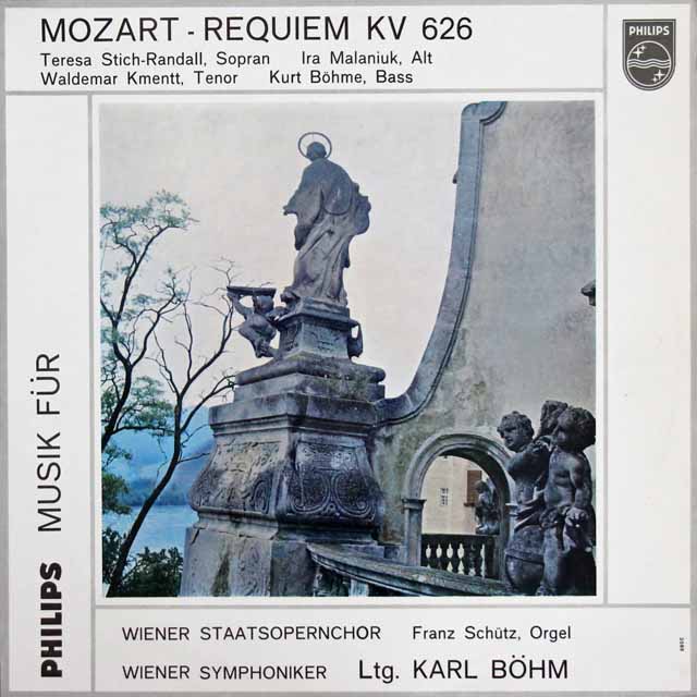 ベームのモーツァルト/レクイエム　蘭PHILIPS　3692　LP レコード
