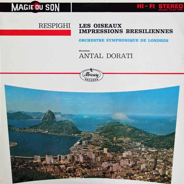 ドラティのレスピーギ/「鳥」ほか　仏Mercury　3692　LP レコード