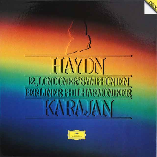 カラヤンのハイドン/ロンドン交響曲　独DGG　3692　LP レコード