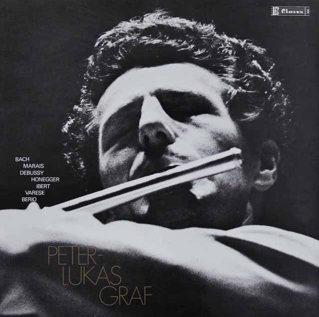グラーフの無伴奏フルート・リサイタル　スイスclaves　3692　LP レコード