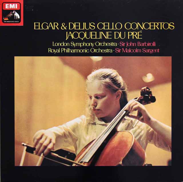 デュ・プレのエルガー、ディーリアス/チェロ協奏曲　英EMI　3317　LP レコード